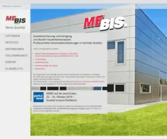 Mebis.de(Lohnreinigung & Technische Sauberkeit) Screenshot