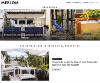 Meblom.com(Idées et actus sur le mobilier et la décoration) Screenshot