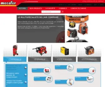 Mecafer.com(Compresseurs, groupes electrogenes, outils et accessoires air comprim) Screenshot