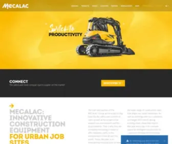 Mecalac.de(MECALAC Baumaschinen GmbH) Screenshot