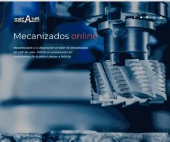 Mecanet.es(Mecanet mecanizados por internet) Screenshot