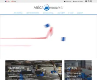 Mecanumeric.fr(Fabricant de Machines à commande numérique CN) Screenshot