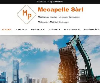 Mecapelle.ch(Mecapelle Sàrl) Screenshot