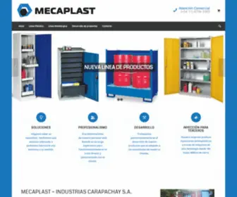 Mecaplast.com.ar(Amoblamiento Industrial) Screenshot