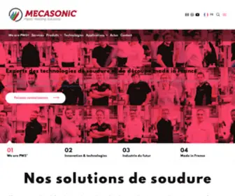 Mecasonic.com(Ultrasonic Welding of Thermoplastics) Screenshot