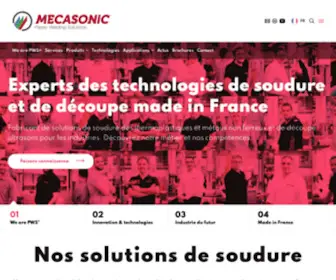 Mecasonic.fr(Soudage Ultrason Par Soudure Thermoplastique) Screenshot