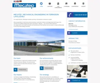 Mecatep.com(Mécanique industrielle à TERRASSON LAVILLEDIEU) Screenshot