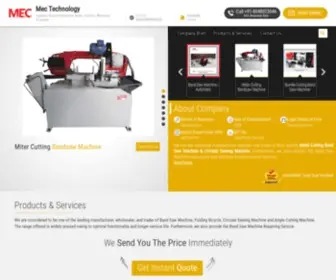 Mecbandsaw.com(Mec Technology) Screenshot