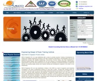 Mecciengineer.com(OnLine Training in Oil/ Gas/ MEP/ Civil/ Design/ Power Plant) Screenshot