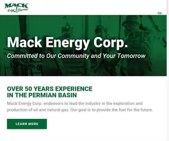 Mec.com(Mack Energy Corporation and affiliates. Mack Energy Corp) Screenshot