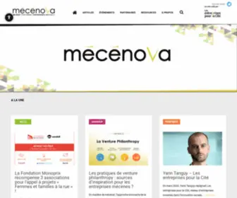 Mecenova.org(Le site de référence des partenariats entreprises) Screenshot