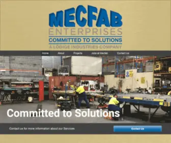 MecFab.com.au(Committed to solutions) Screenshot