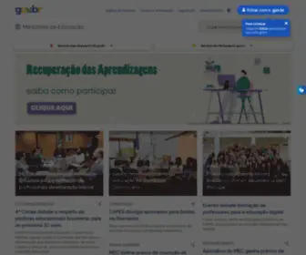 Mec.gov.br(Página Inicial) Screenshot