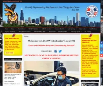 Mech701.org(IAMAW Mechanics Union Local 701 "Ours) Screenshot