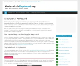 Mechanical-Keyboard.org(News and Reviews of Mechanical Keyboards) Screenshot