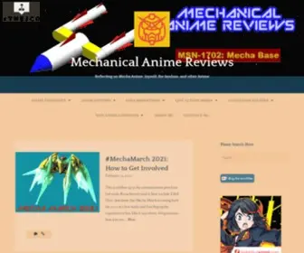 Mechanicalanimereviews.com(Reflecting on Mecha Anime) Screenshot