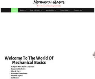 Mechanicalbasics.com(Mechanical Basics) Screenshot