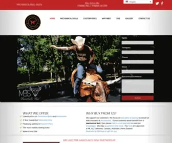 Mechanicalbullsales.com(Mechanical Bull Sales) Screenshot