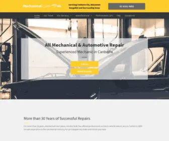 Mechanicalcare.net.au(Mechanic in Canberra) Screenshot
