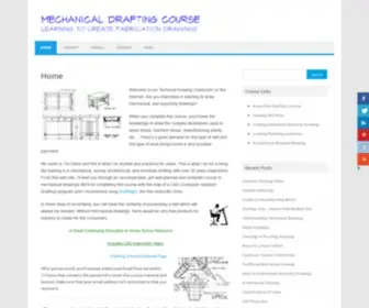 Mechanicaldrawing.us(Learning to create fabrication drawings) Screenshot