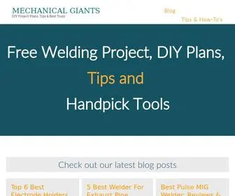 Mechanicalgiants.com(Welding and Metal Fabrication Guide) Screenshot