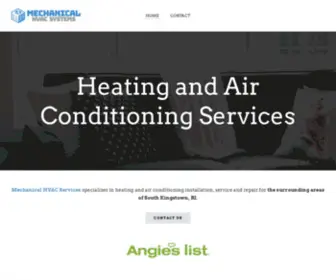 Mechanicalhvacsystems.com(Mechanical HVAC Systems Inc) Screenshot