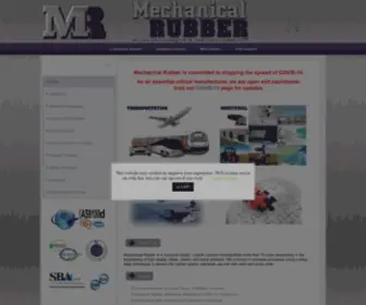 Mechanicalrubber.com(AS9100D Custom Rubber Manufacturer) Screenshot