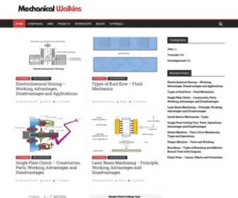 Mechanicalwalkins.com(All about Mechnical Engineering) Screenshot