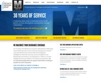 MechanicGroup.com(Private Security Insurance) Screenshot