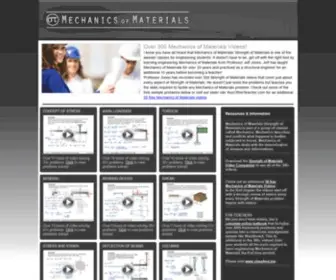 Mechanics-OF-Materials.com(Mechanics of Materials/ Strength of Materials) Screenshot