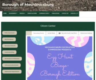 Mechanicsburgborough.org(A Good Place to Live) Screenshot