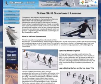 Mechanicsofsport.com(How to Ski and Snowboard) Screenshot