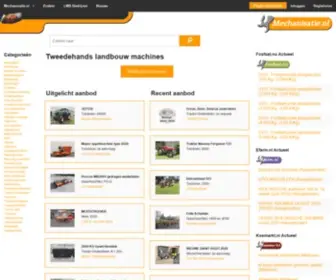 Mechanisatie.nl(Tweedehands landbouw machines) Screenshot