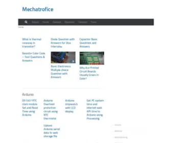 Mechatrofice.com(It's all about Electronics & Electrical) Screenshot
