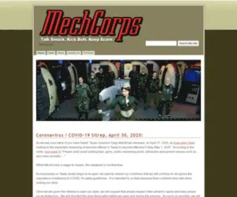 Mechcorps.com(Want to experience what it's like to drive a 75) Screenshot