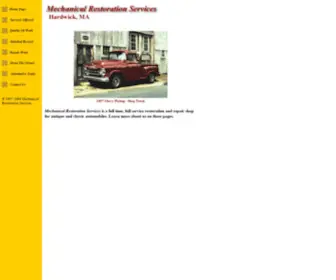 Mechrest.com(Antique Auto & Classic Car Restoration) Screenshot