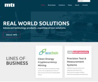 Mechtech.com(Mechanical Technology Incorporated (MTI)) Screenshot