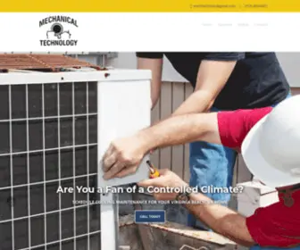 Mechtechheatingandcooling.com(Mechanical Technology) Screenshot