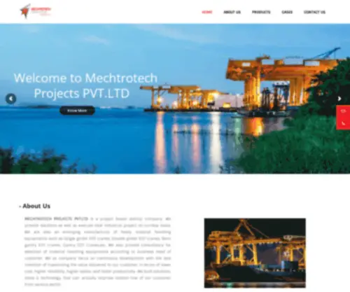 Mechtrotech.com(Mechtrotech Projects Private Limited) Screenshot