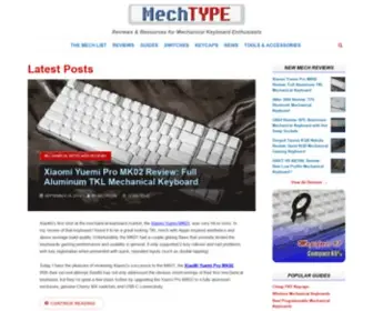 Mechtype.com(Mechanical Keyboard Reviews) Screenshot