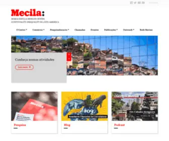 Mecila.net(Homepage) Screenshot