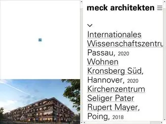 Meck-Architekten.de(Meck architeckten) Screenshot