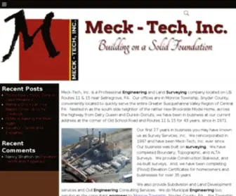 Meck-Tech.com(Your Neighborhood Engineers) Screenshot