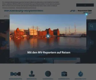 Mecklenburg-Vorpommern.eu(Landesportal Mecklenburg) Screenshot