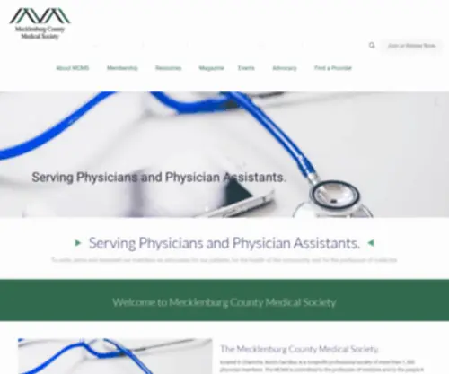 Meckmed.org(Mecklenburg County Medical Society) Screenshot