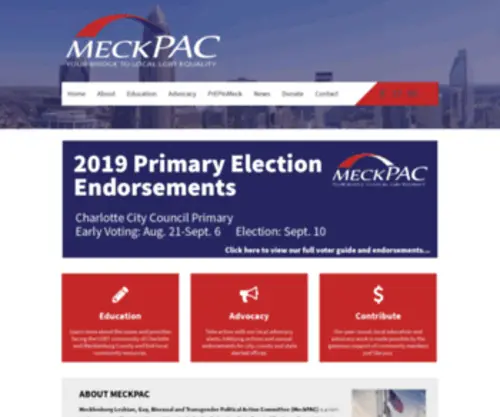 Meckpac.org(Meck Pac) Screenshot