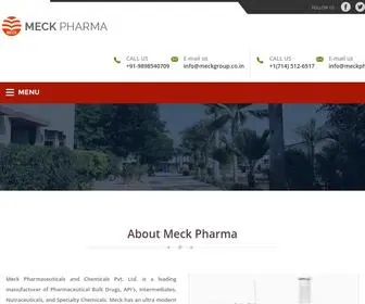 Meckpharma.com(Home I Meck Pharma) Screenshot