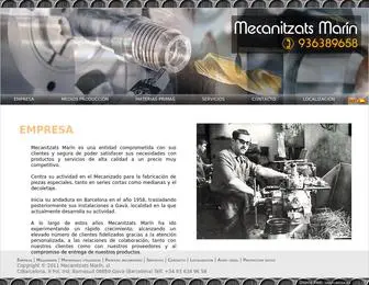 Mecmarin.com(Empresa mecanizados decoletaje piezas industriales) Screenshot