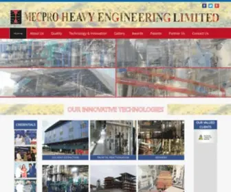 MecPro.com(Mecpro Heavy Engineering Limited) Screenshot