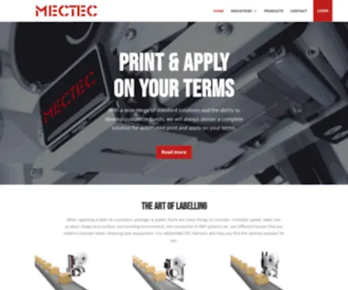 Mectec.se(MECTEC PartnerWeb) Screenshot
